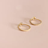 Small Earring twisted gold plated