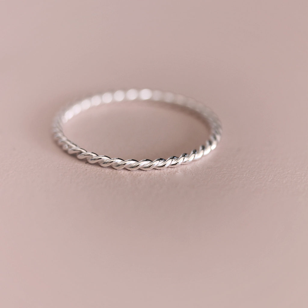 Twisted Ring Silber