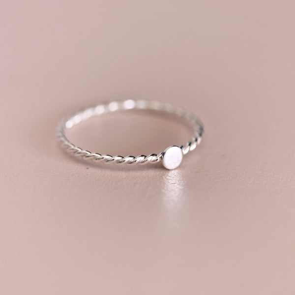 Twisted Ring *Full Moon Silber