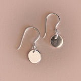 Ear pendant *Plain Moon silver