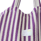 Baumwolltasche *Stripes Purple