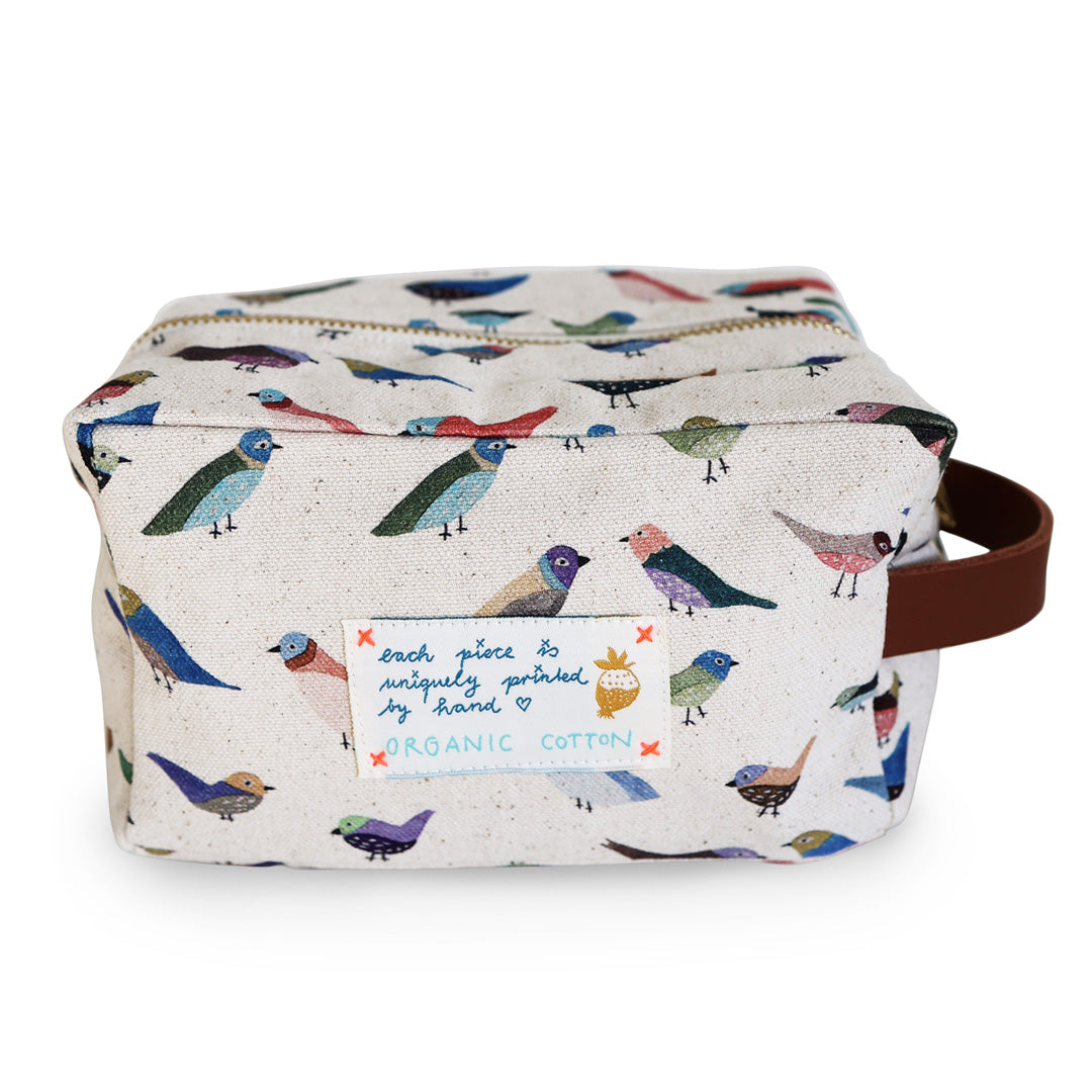 Organic Cotton Pouch *Songbirds