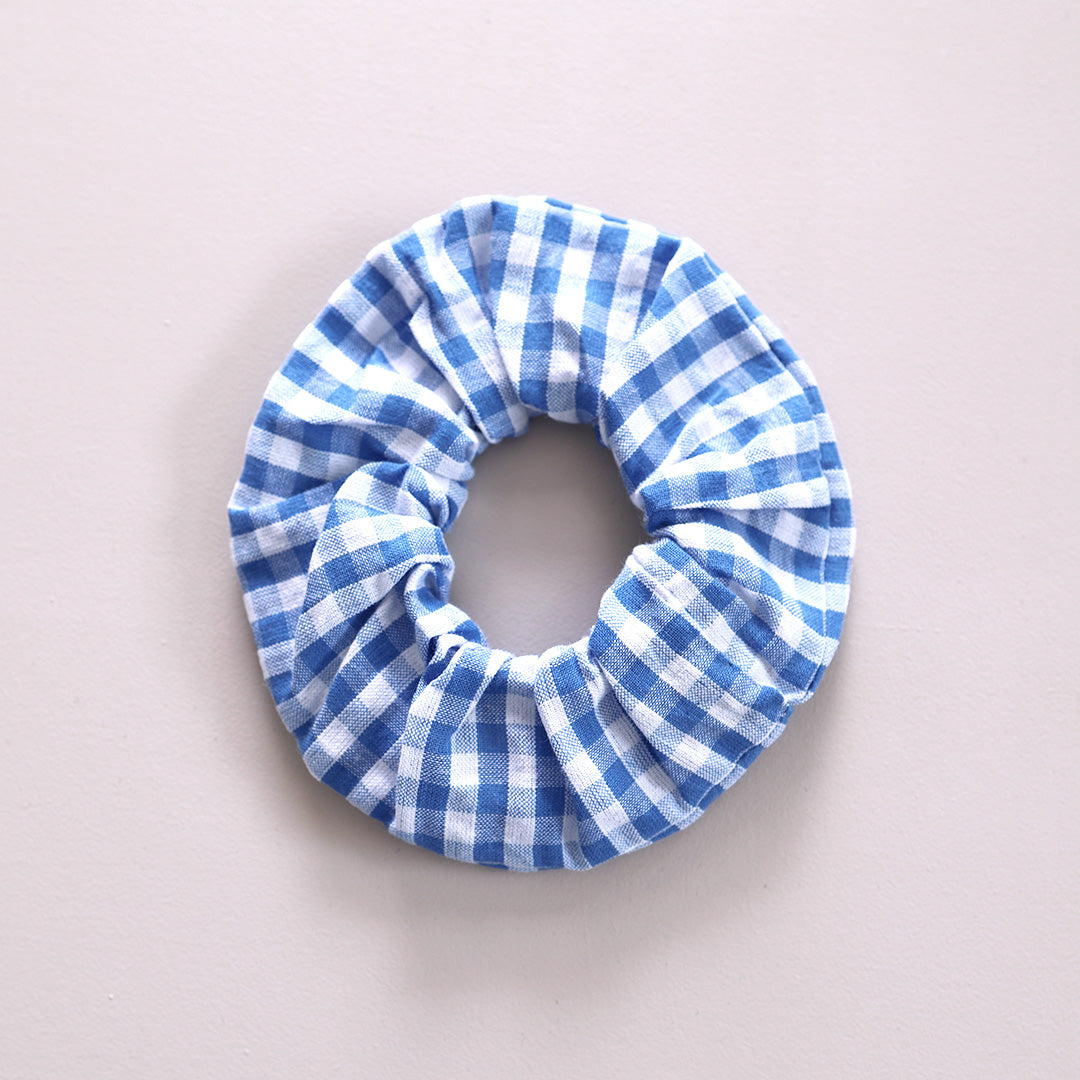 Scrunchie *Check Blue Small