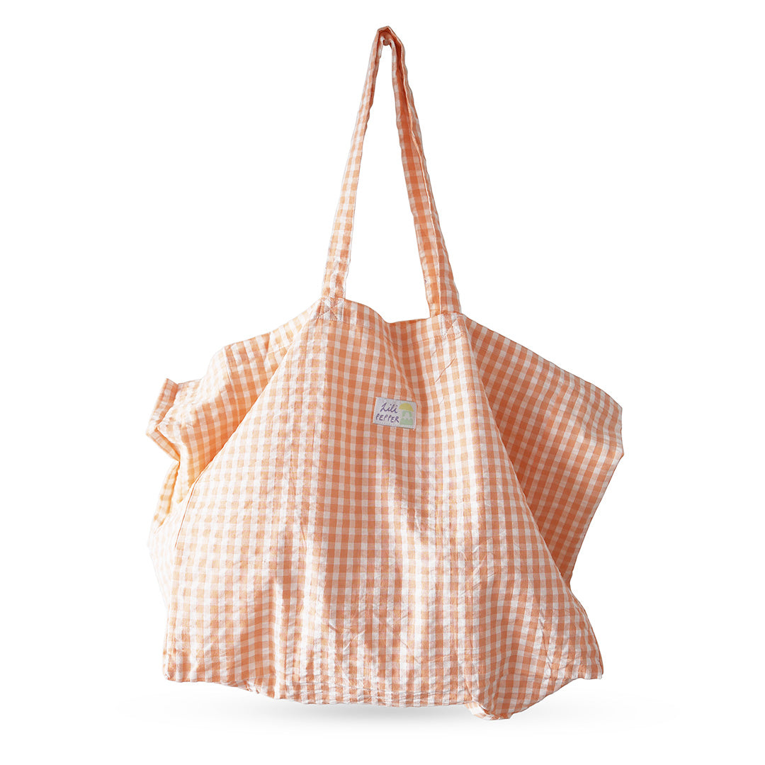 Baumwolltasche *Check Apricot