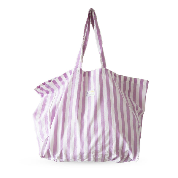 Cotton bag *Stripe Lilac