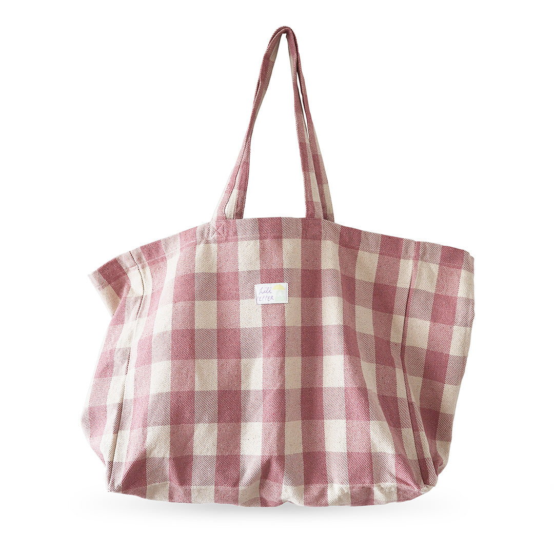 Baumwolltasche *Rose Check