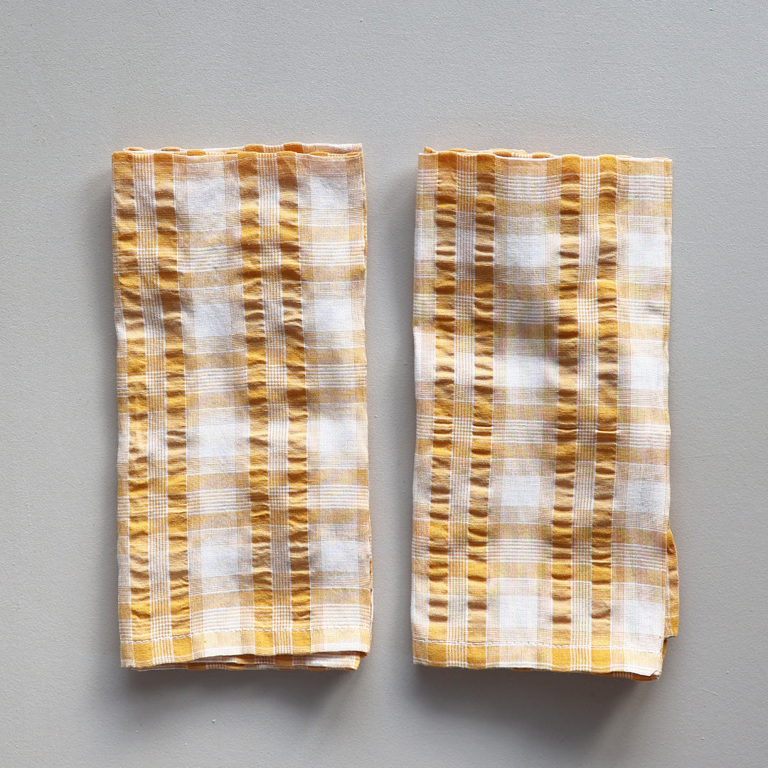 Serviette *Check Dark Yellow