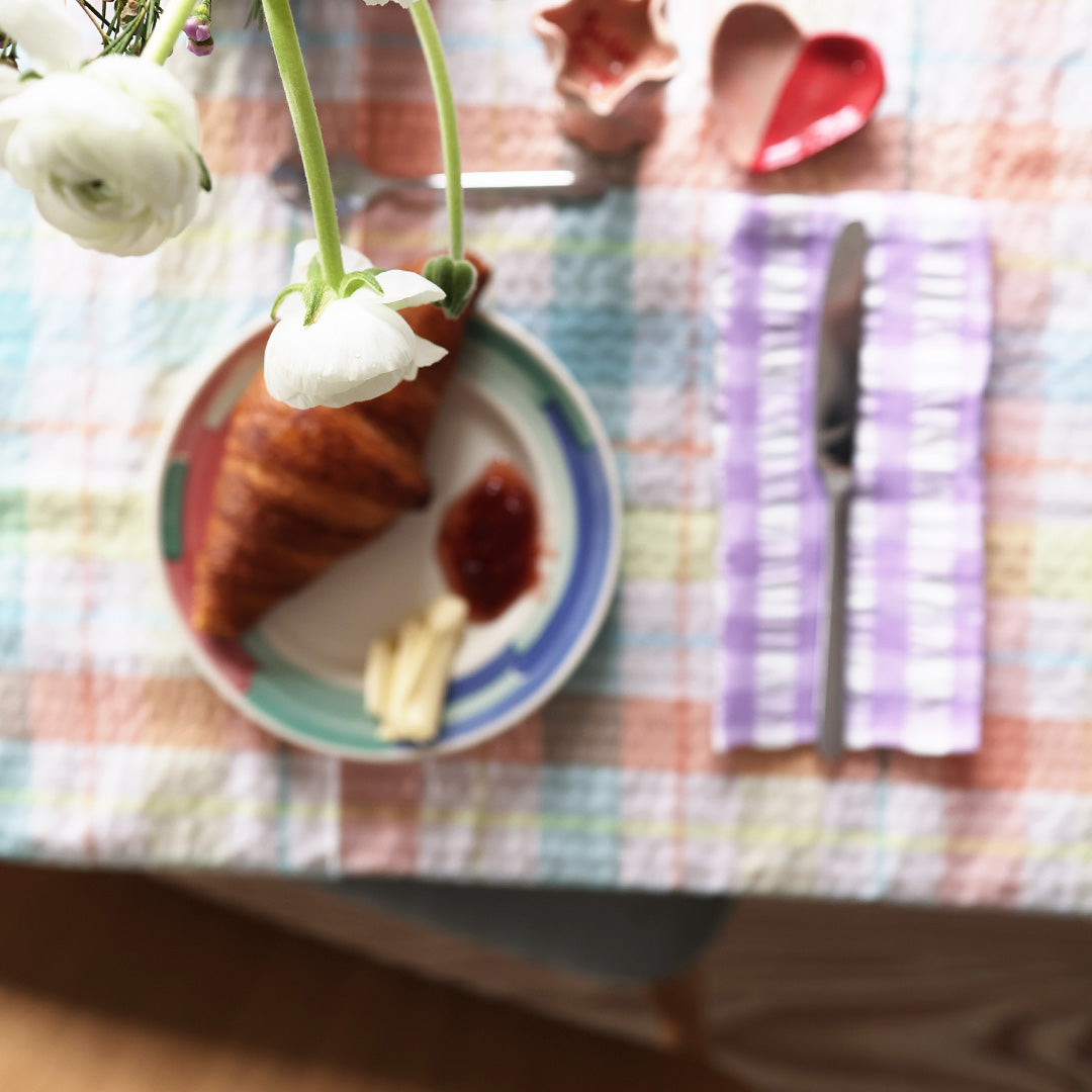 Table linen *Stripe Poppy