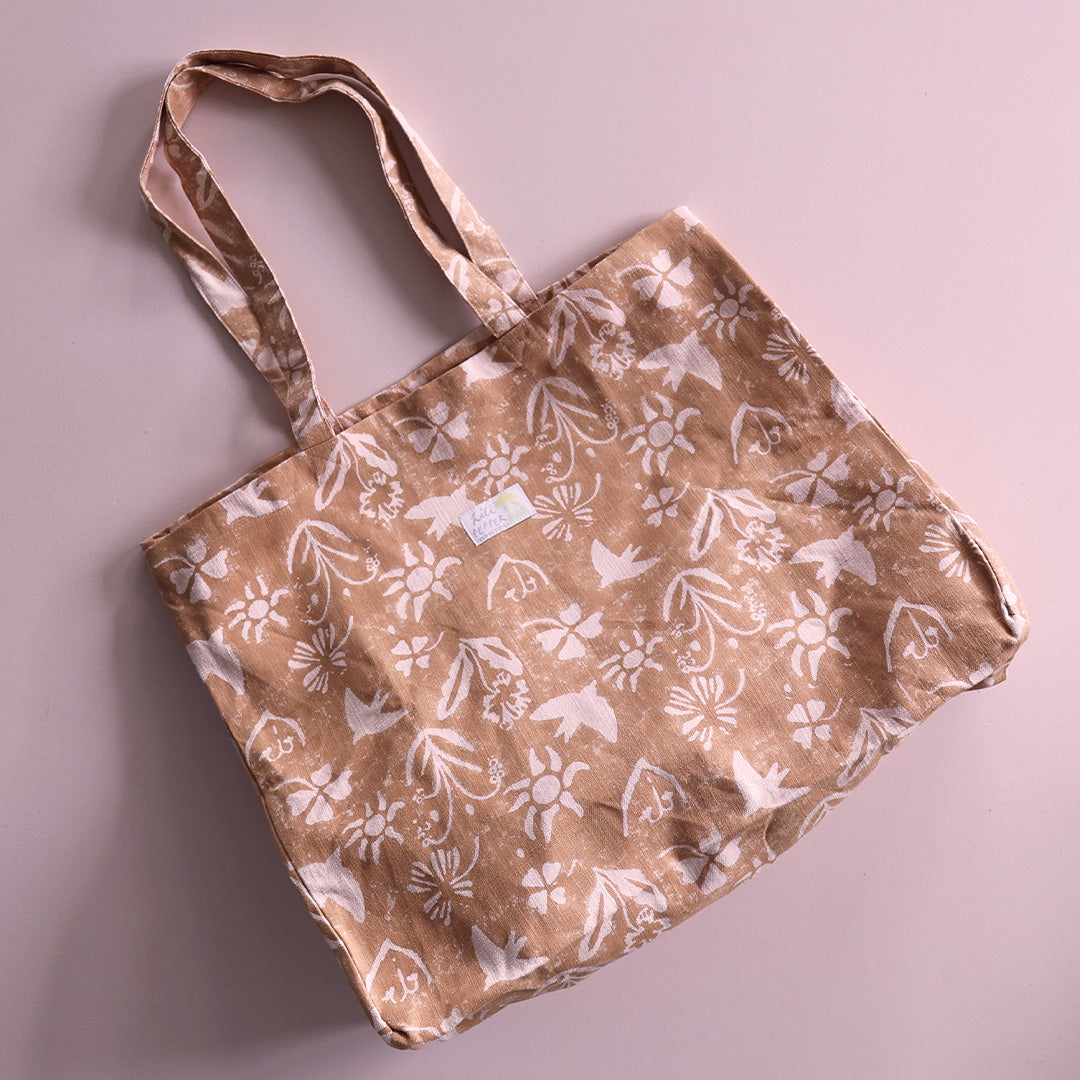 Handbedruckte Tasche *FLOWERS