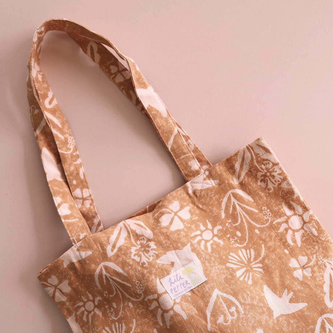 Handbedruckte Tote Bag *FLOWERS