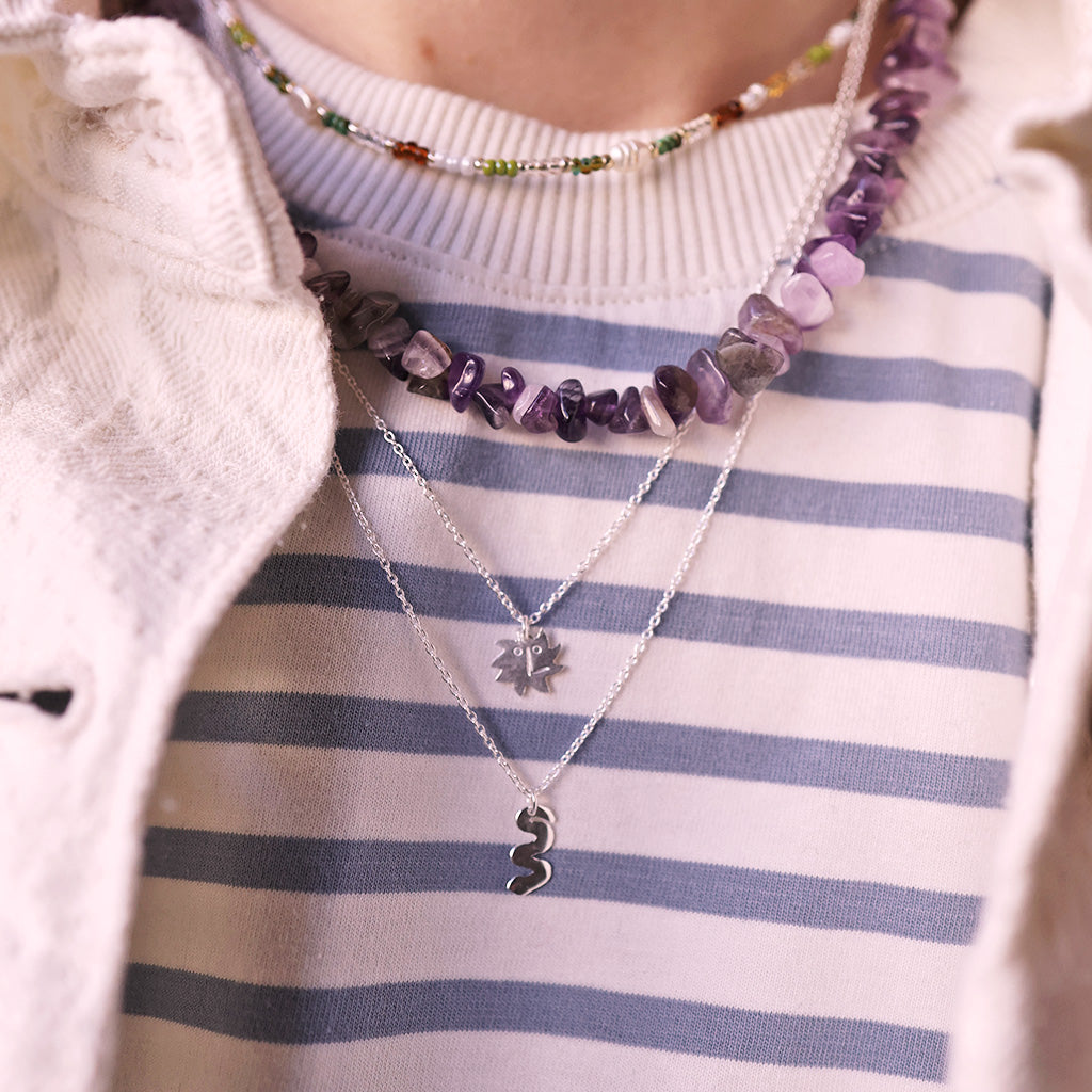 Halskette Talisman *Snake Silver