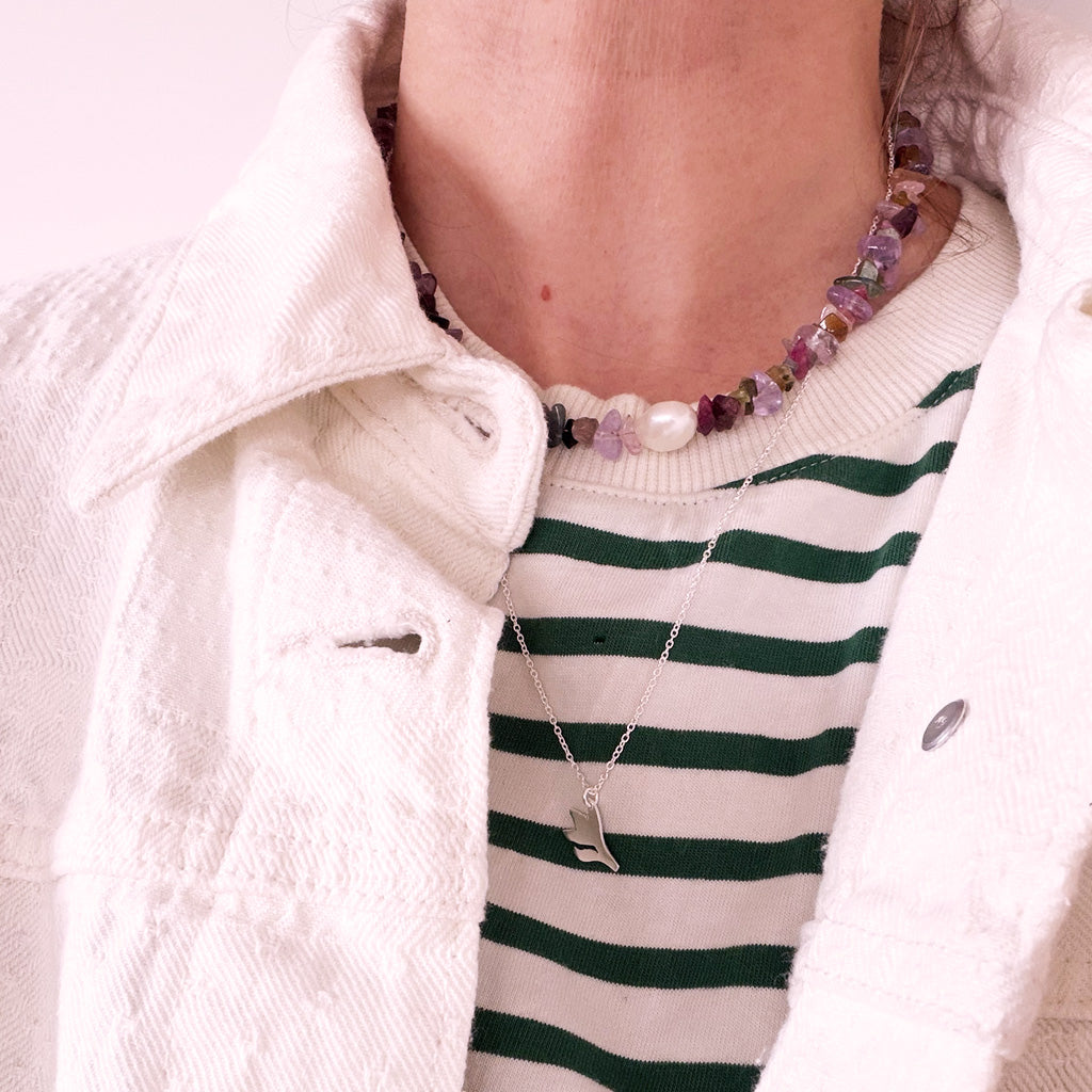 Halskette Talisman *Flower Silver