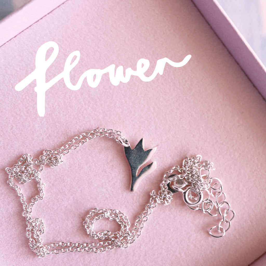 Halskette Talisman *Flower Silver