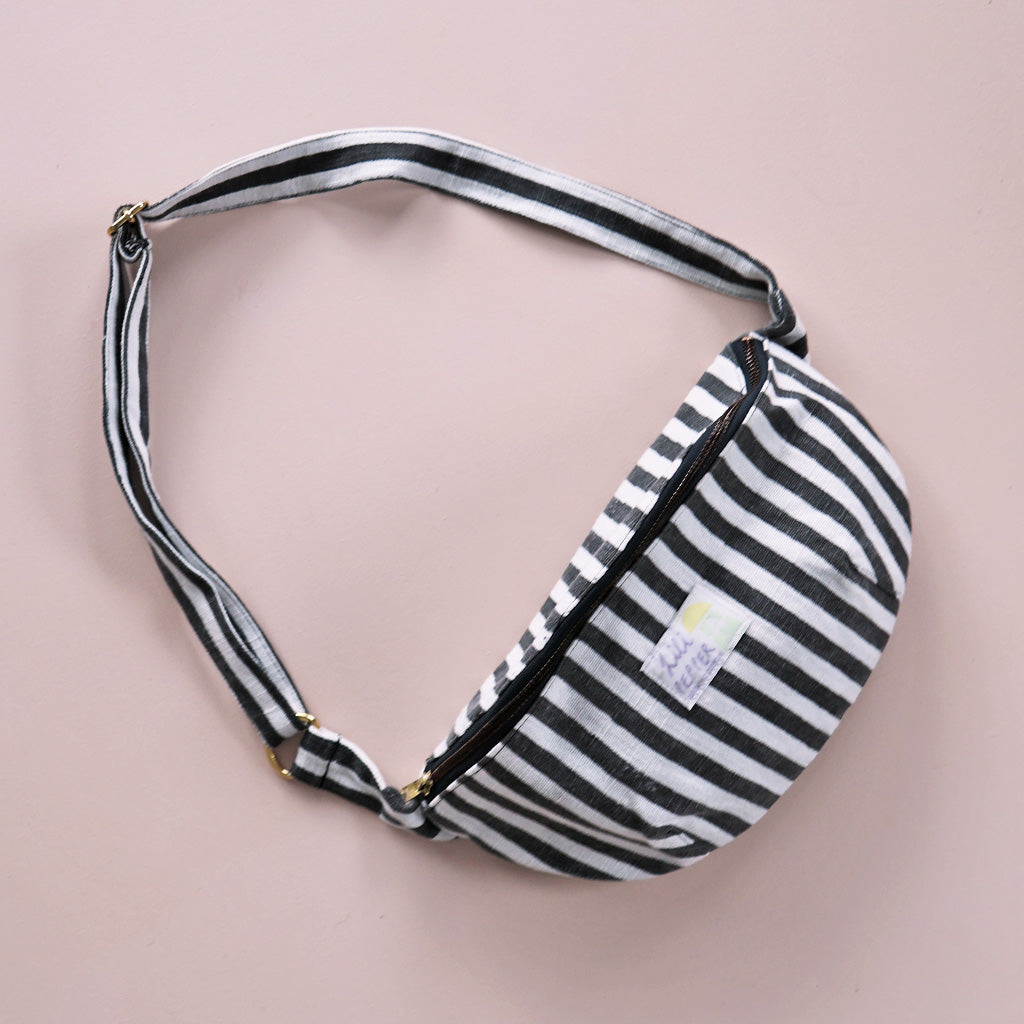 Shoulder bag *Stripe Black Offwhite