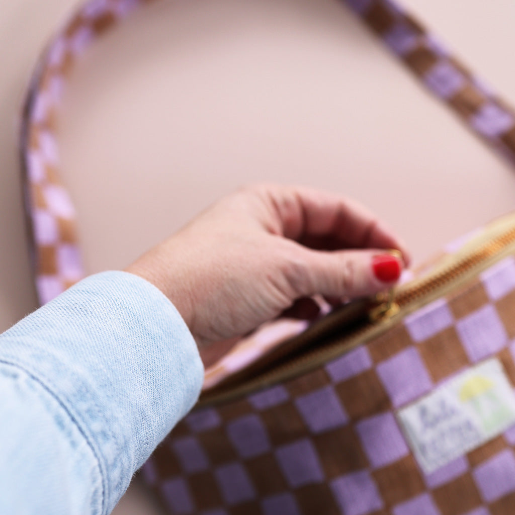 Shoulder bag *Check Caramel