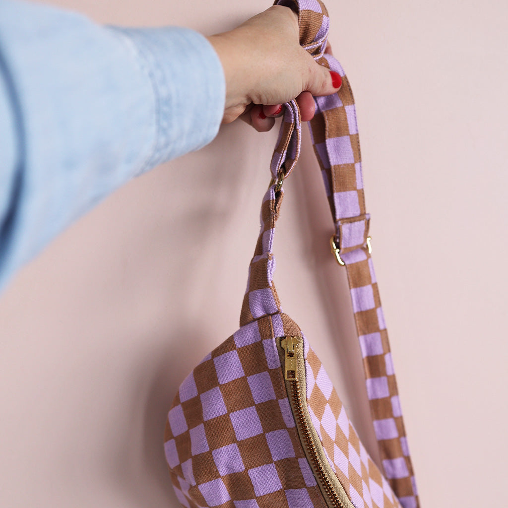 Shoulder bag *Check Caramel