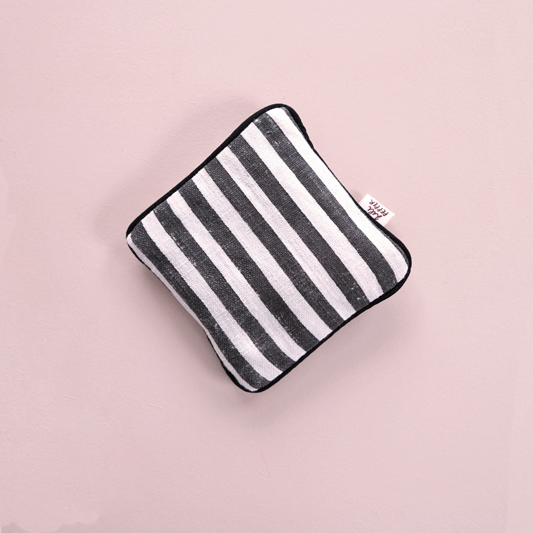 Mini Wärmekissen *STRIPE BLACK OFFWHITE