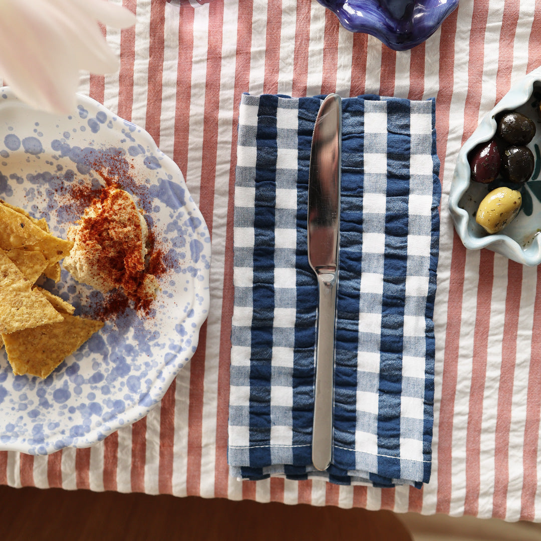 Table linen *Stripe Poppy