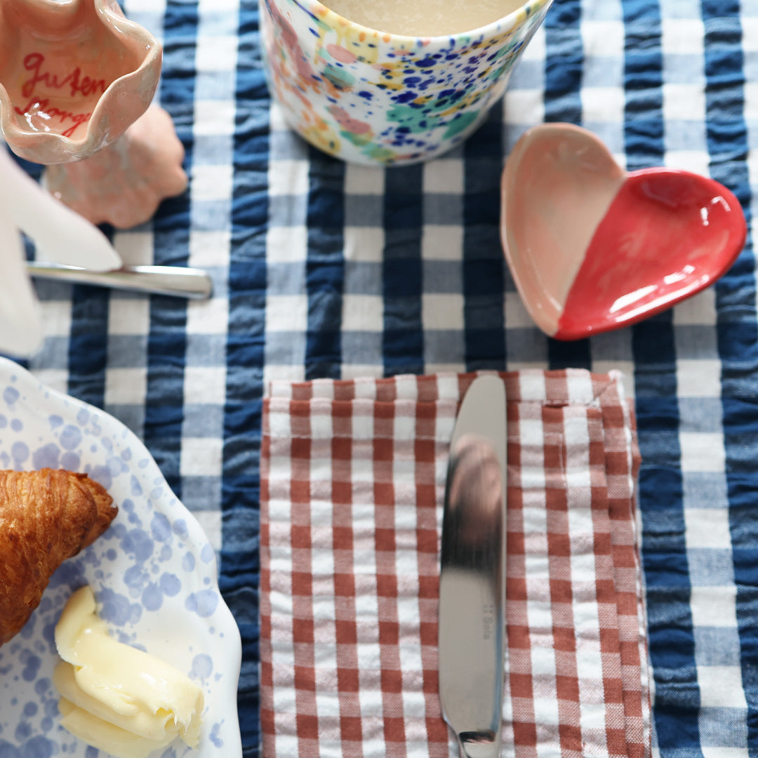 Table linen *Stripe Poppy