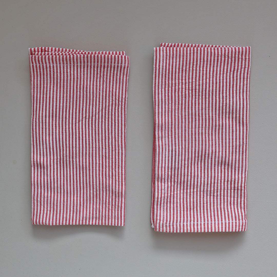 Napkin *Stripe Small Red