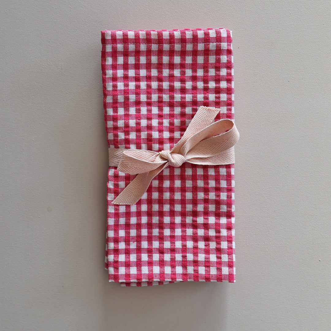 Serviette *Check Pink