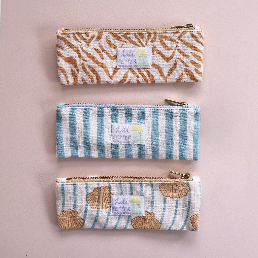 Blockprint pencil pouch *Shell