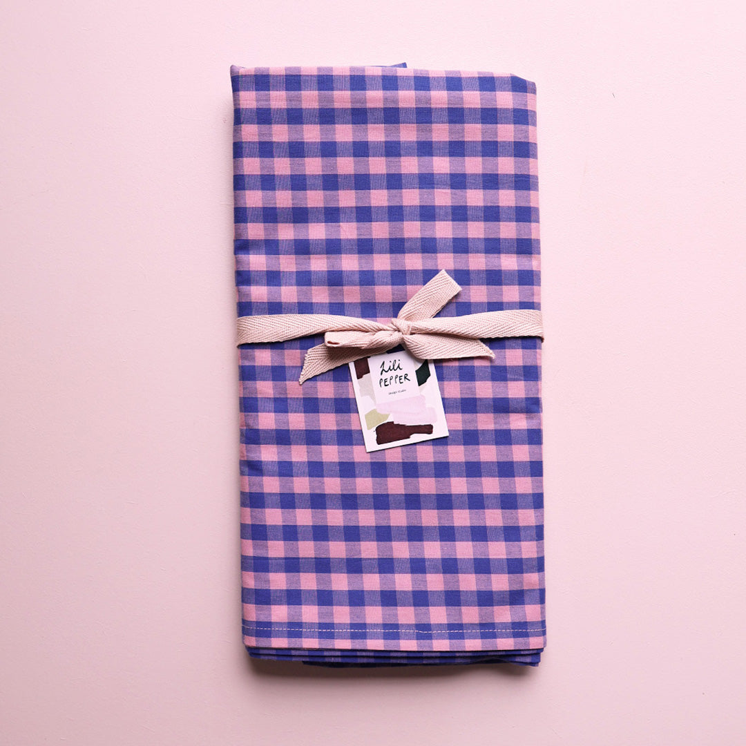 Tischtuch *Check Blue Pink