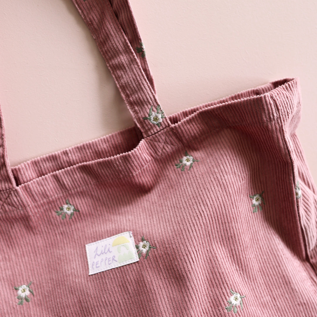 Cotton bag *Corduroy Rose