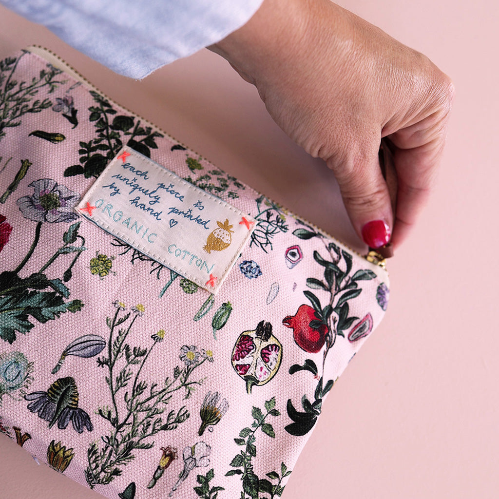 *Healing herbs Organic Cotton pouch - Lili Pepper