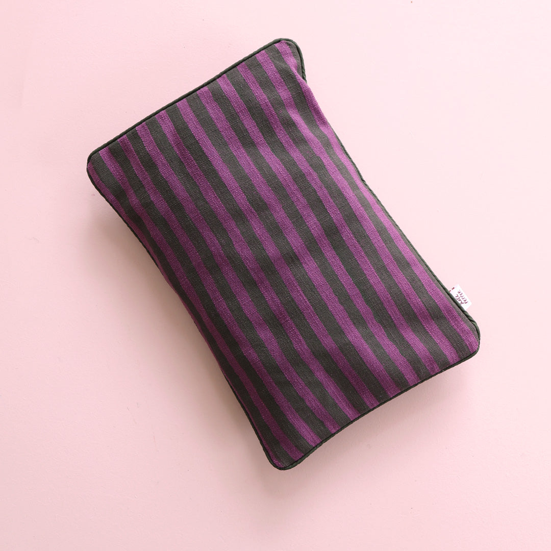 Kirschkernkissen *Stripe Green Purple