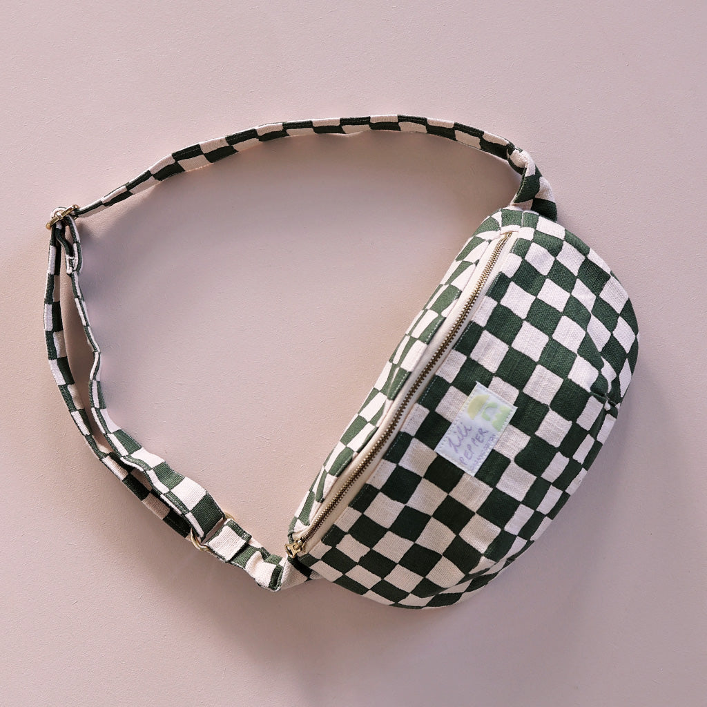 Shoulder bag *Check Rose Green | Lili Pepper