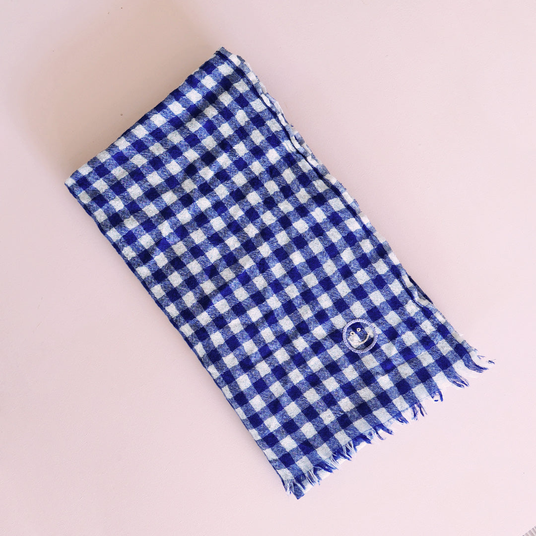 Wool Scarf *Check Midnight