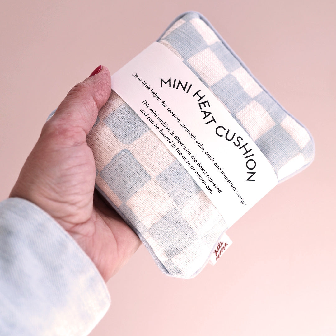 Mini Hot Pad *Check Light Blue