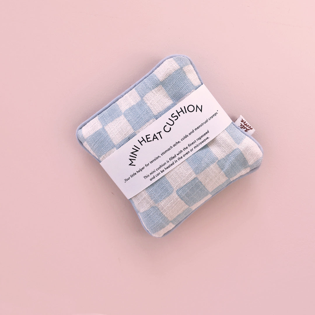 Mini Hot Pad *Check Light Blue