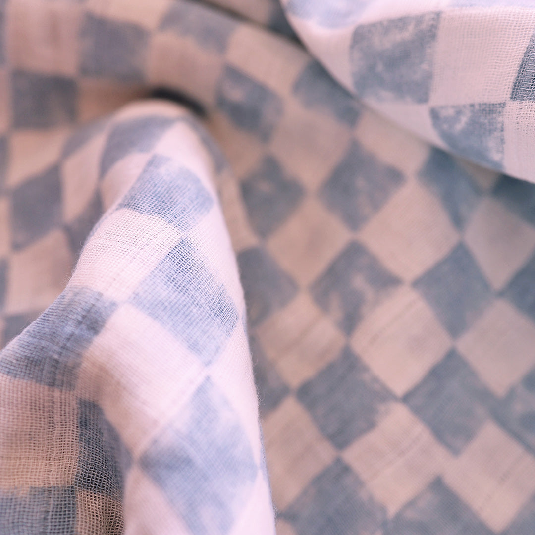 Pareo *Check Light Blue