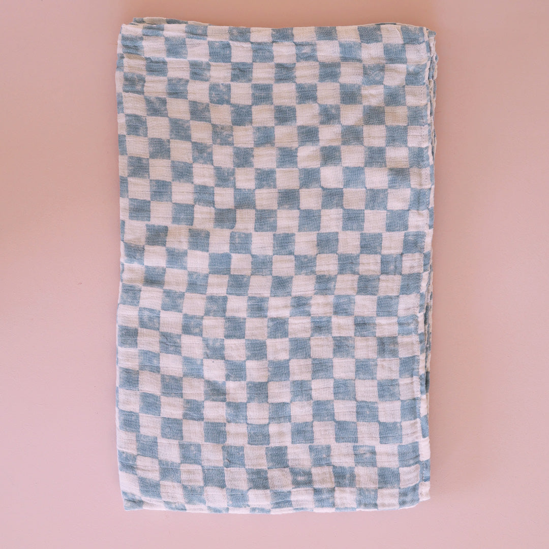 Pareo *Check Light Blue