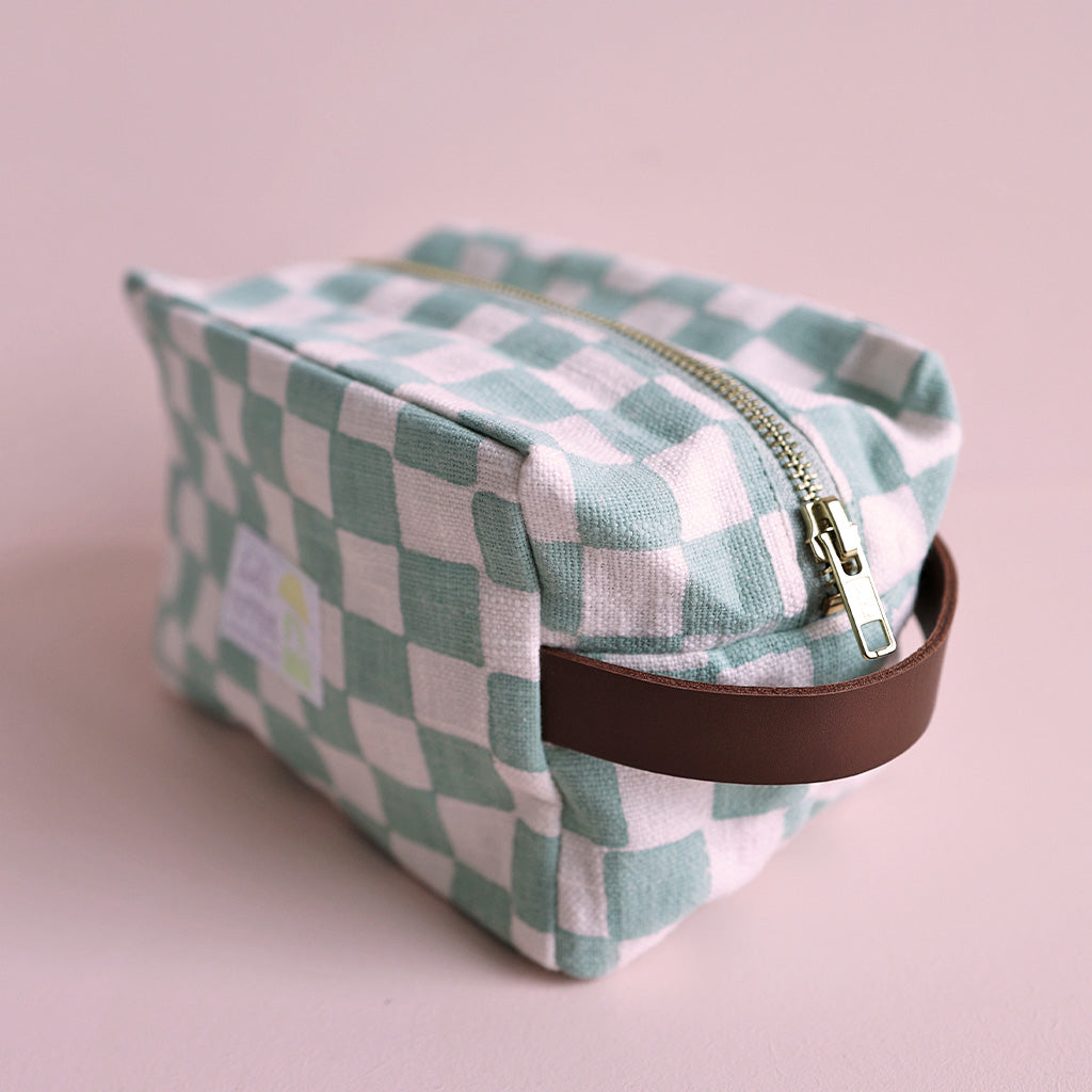 Blockprint Necessaire *Check Green