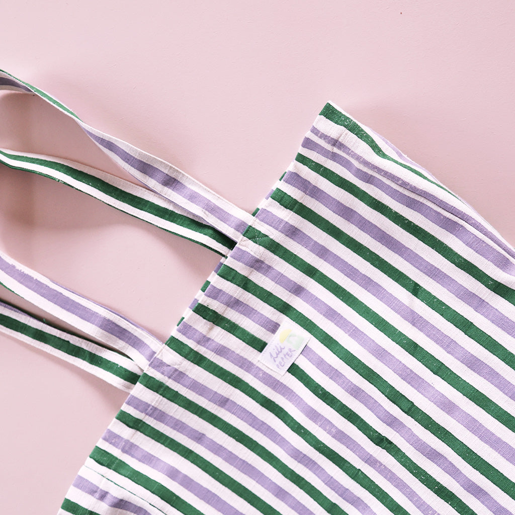 Handbedruckte Tote Bag *Lavender