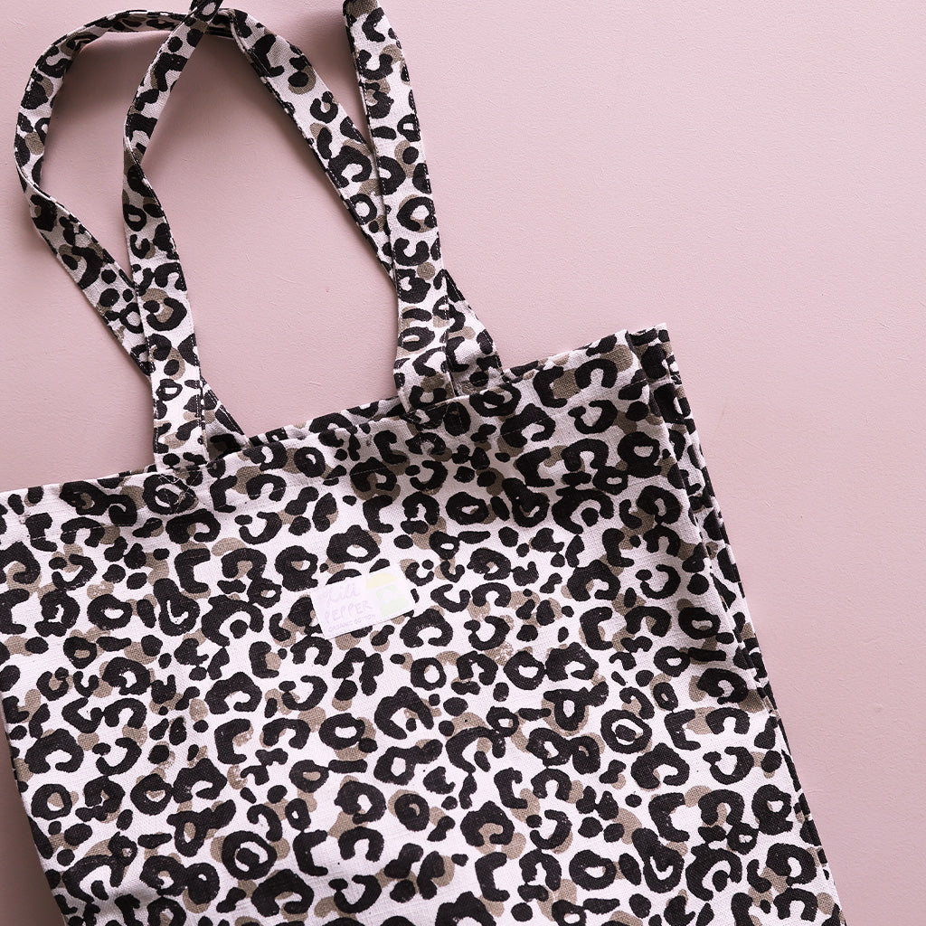 Handbedruckte Tote Bag *Leo Brown