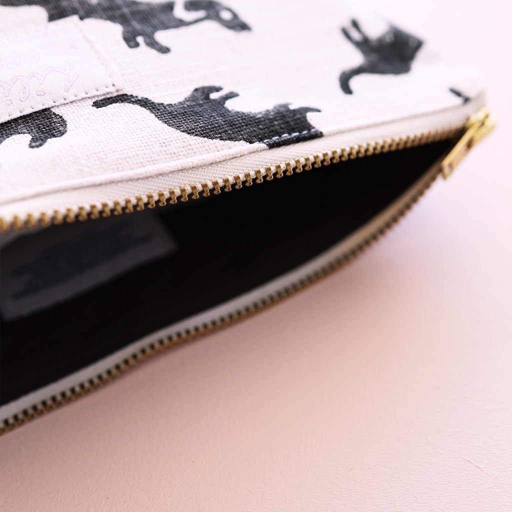 Block Print Pouch *Dachshund