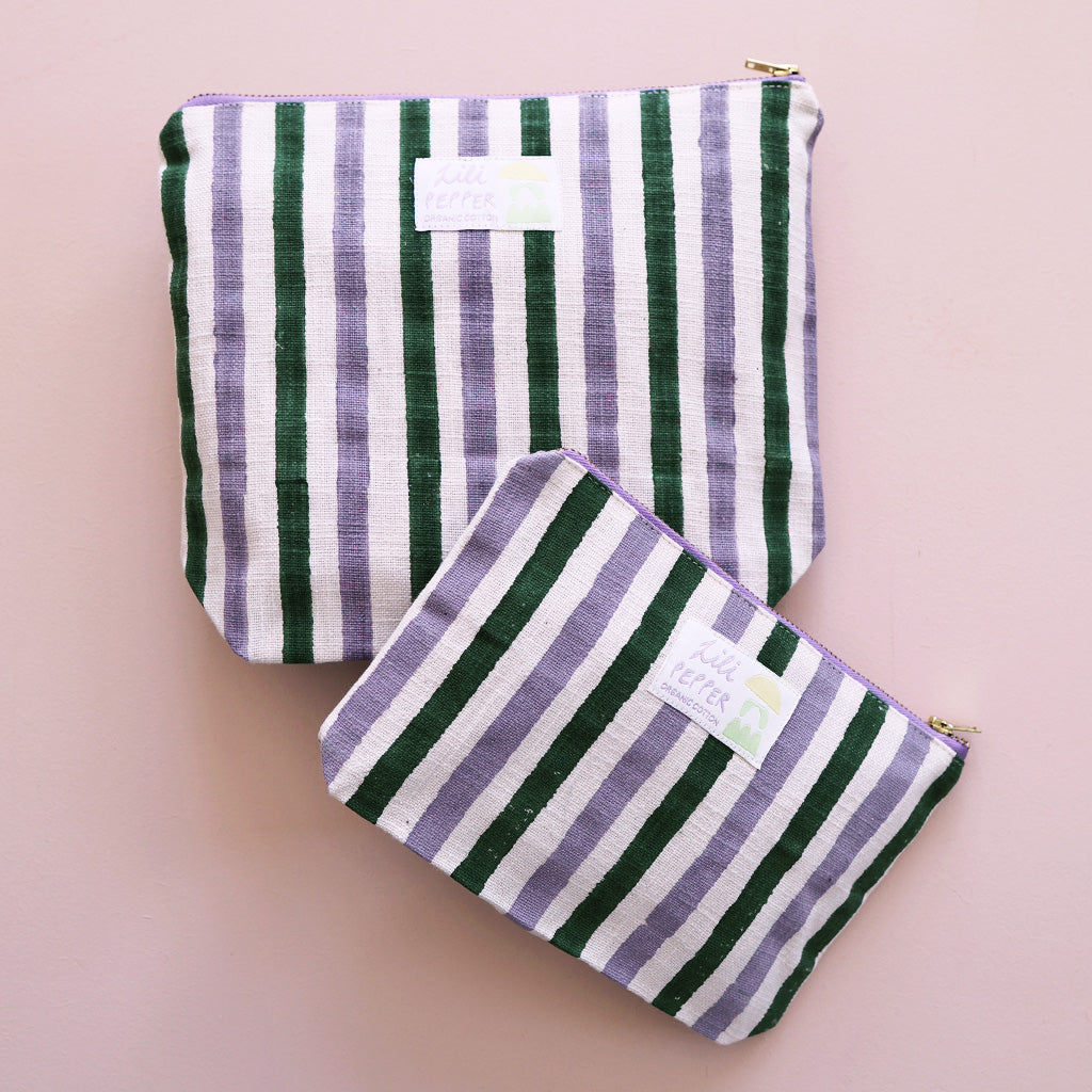 Block Print Pouch *Lavender