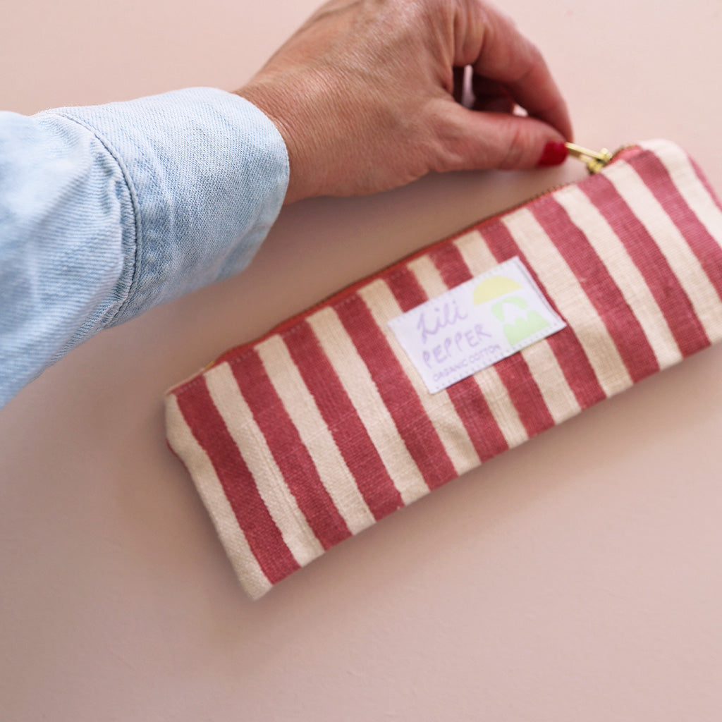 Blockprint pencil pouch *Bonbon