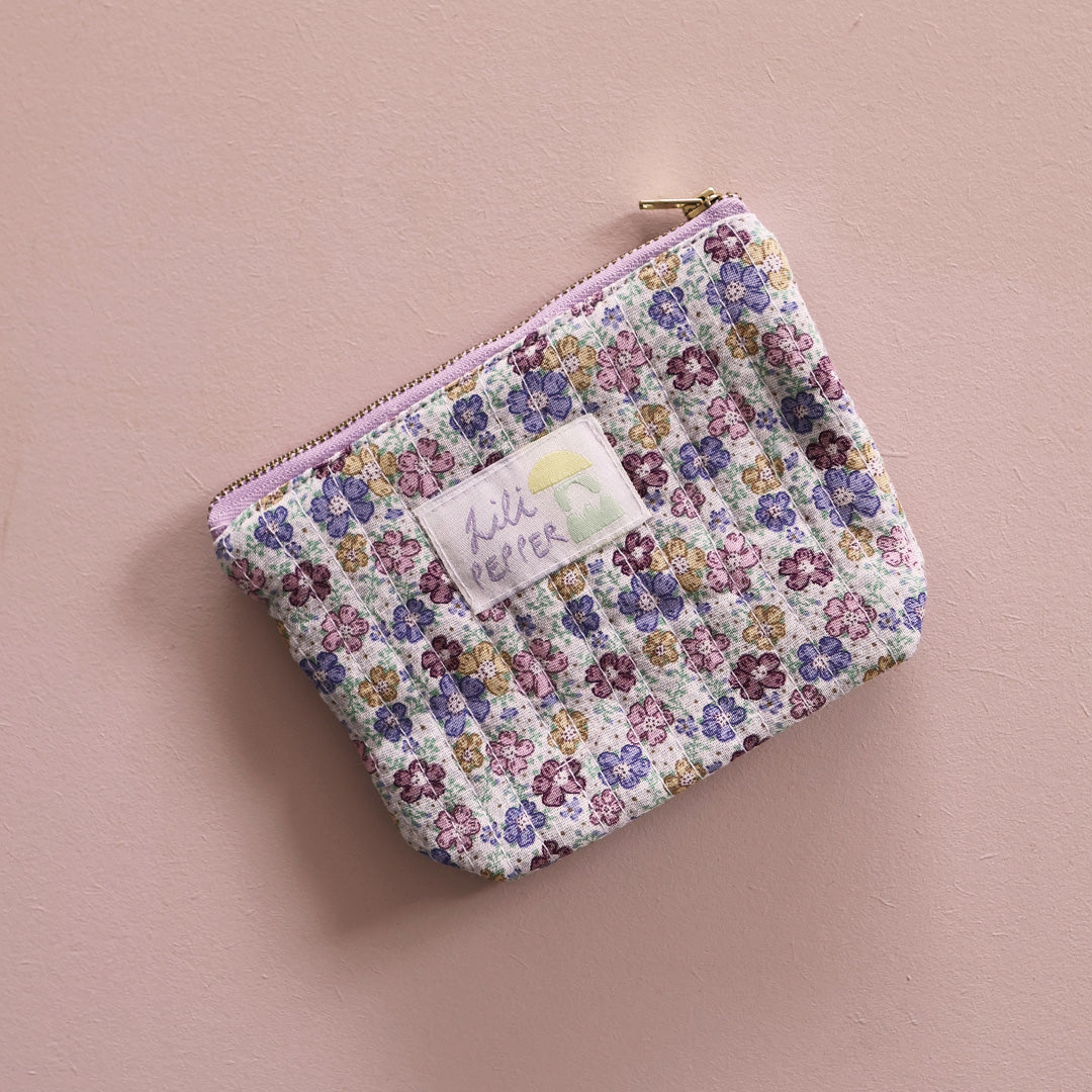 Mini Necessaire *Yellow Purple Flower - Lili Pepper