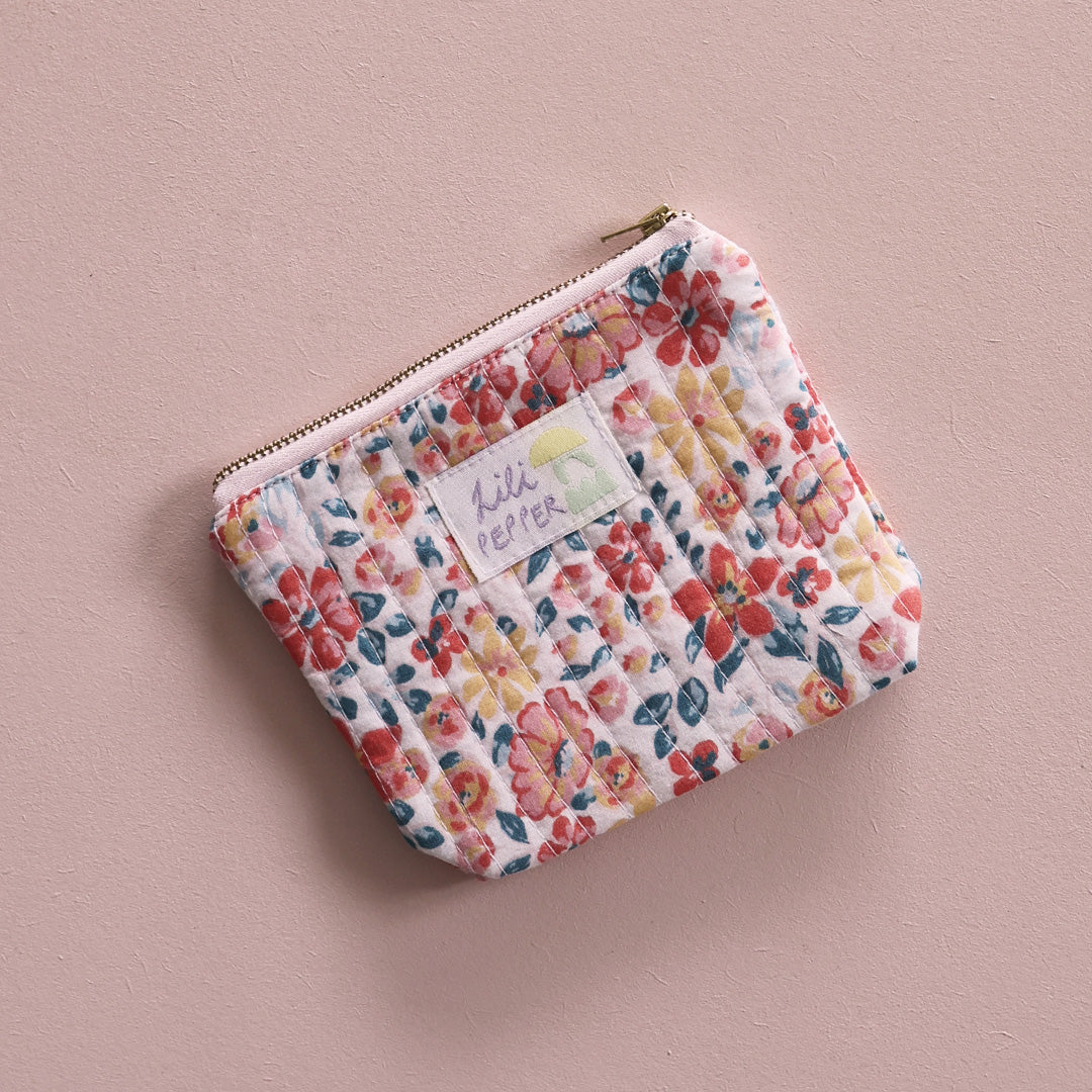 Mini Necessaire *Orange Flowers - Lili Pepper