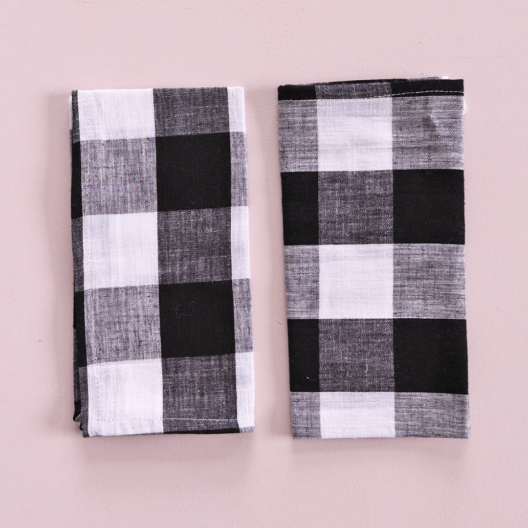 Napkin *Check Black Big