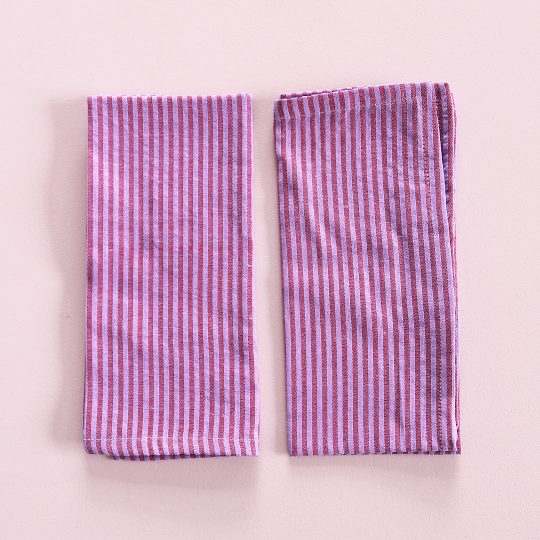 Napkin *Stripe Violet