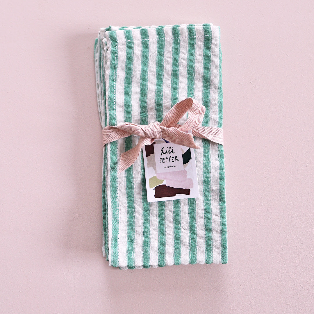 Napkin *Stripe Emerald