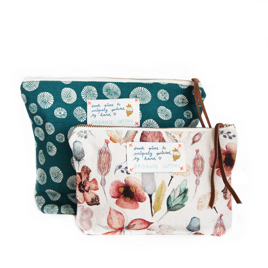 *My Secret Garden* Organic Cotton Pouch - Lili Pepper