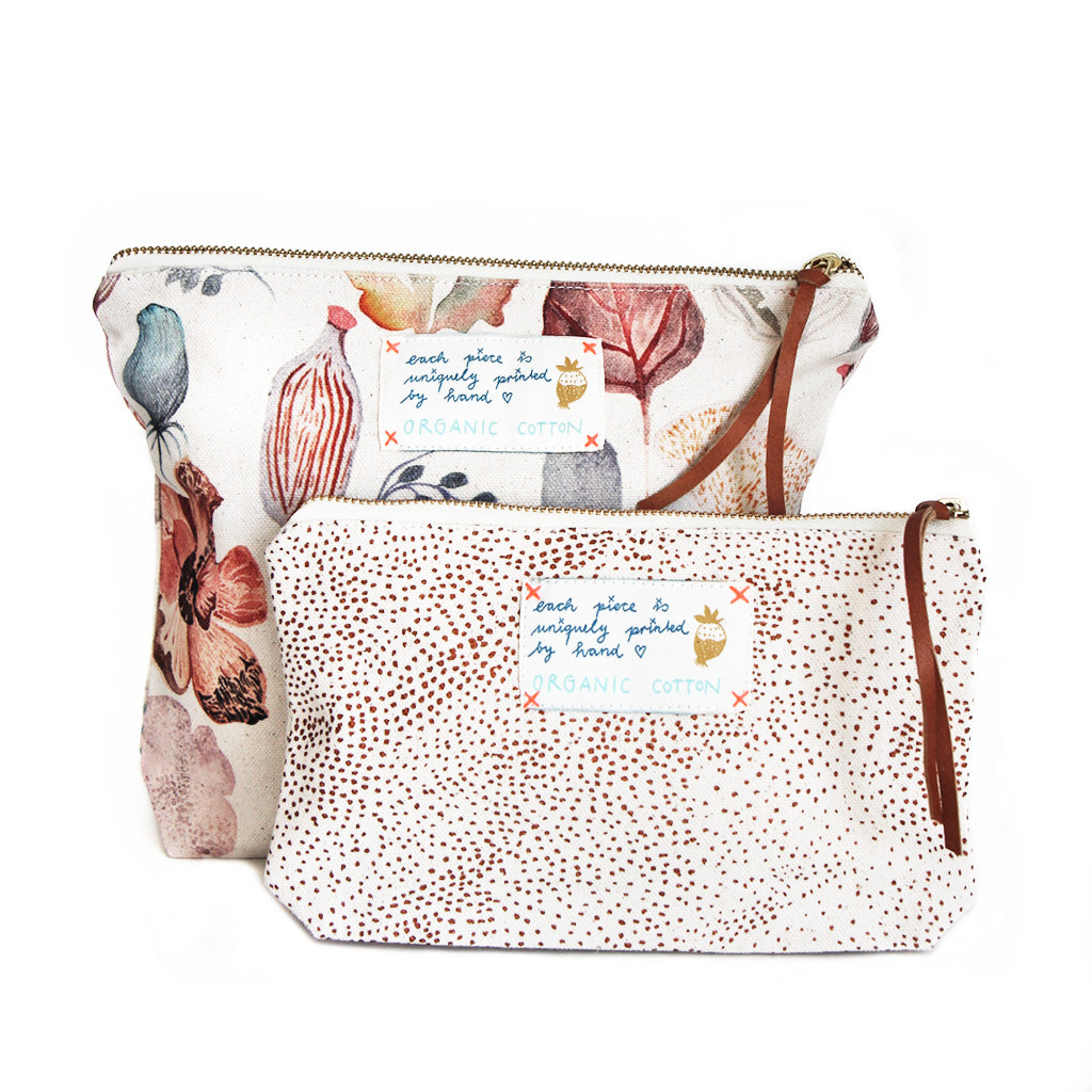 *My Secret Garden* Organic Cotton Pouch - Lili Pepper