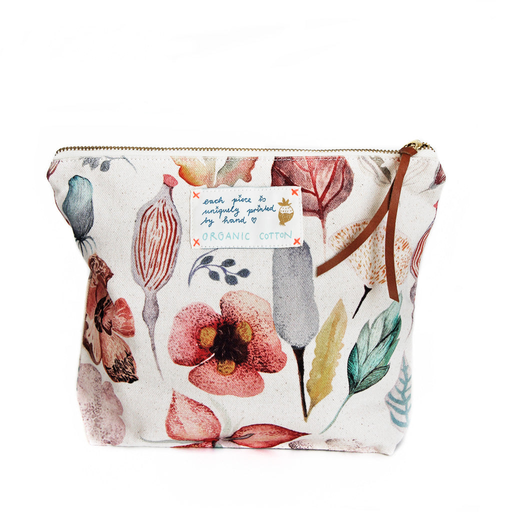 *My Secret Garden* Organic Cotton Pouch - Lili Pepper